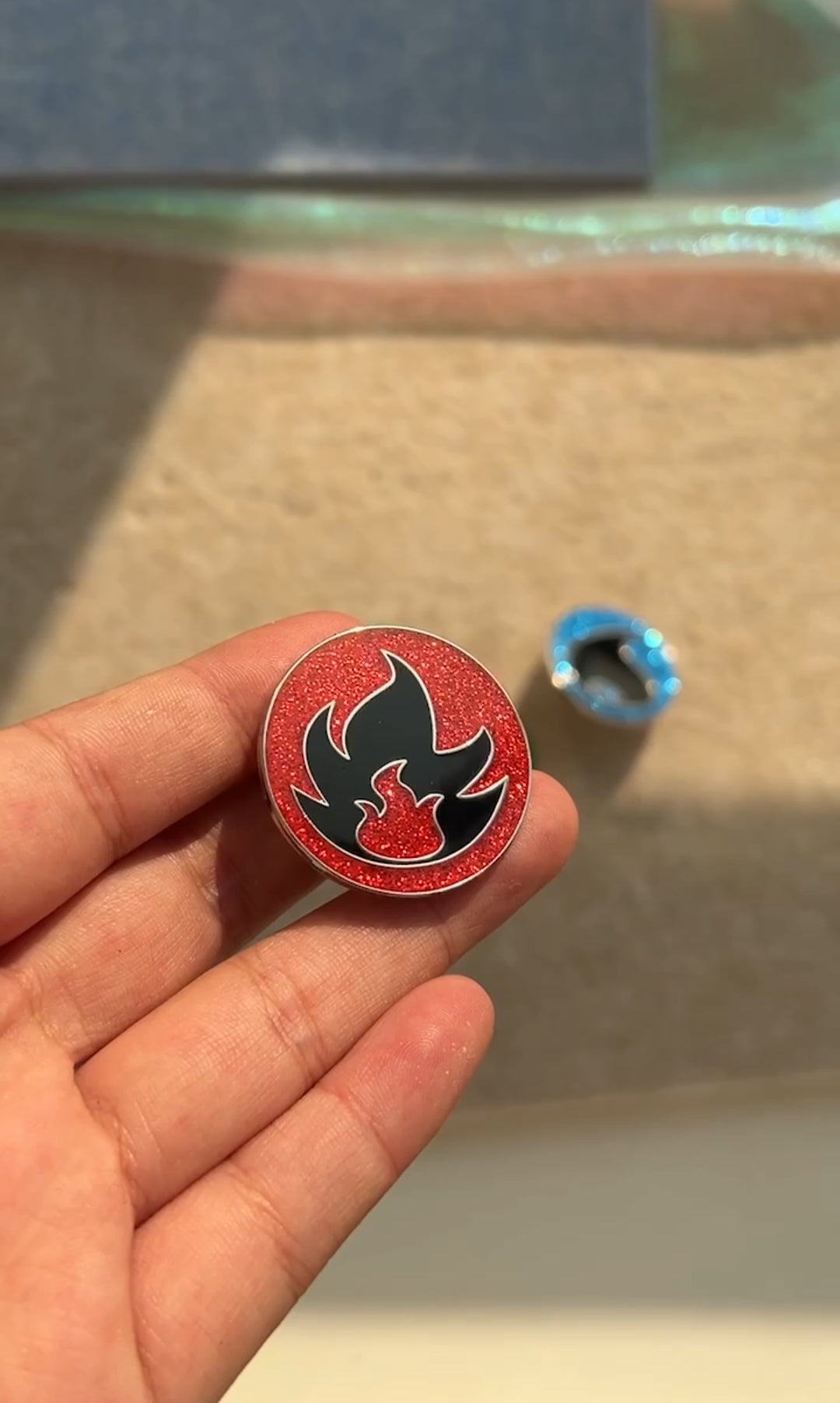 Pokémon Starter Fire Energy Pin