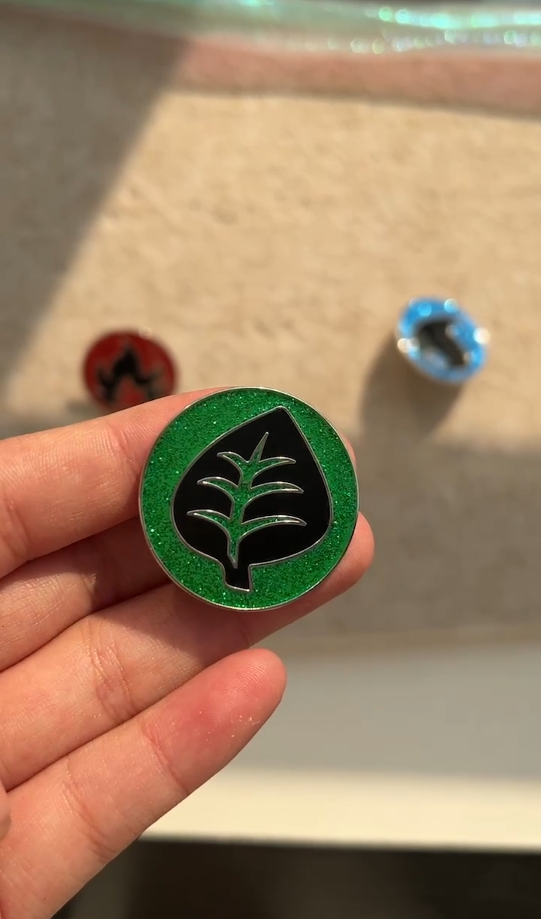Pokémon Starter Grass Energy Pin